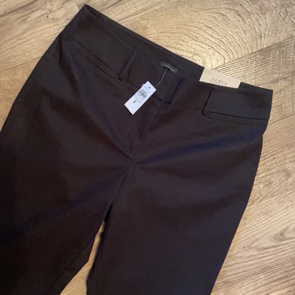 Ann Taylor Curvy Cropped Leg Black Pants Size 8 NWT